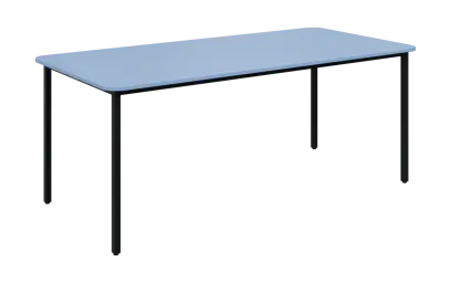 JSBR 190N Jídelní stůl 1900 x 900 mm, deska blankyt / podnož černá